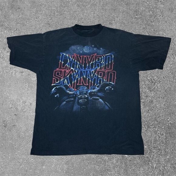 Vintage Lynyrd Skynyrd Double Sided Single Stitch T Shirt XL - Picture 1 of 5